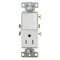 Hubbell Wiring Device-Kellems Switches and Lighting Controls, Combination Devices, Residential Grade, Decorator Series, 1) Single Pole Rocker, 1) Single Tamper Resistant Receptacle, 15A 120V AC, Side Wired RCD108WTR - alternate 2